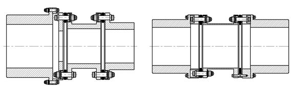  TBP，TBF型 聯(lián)軸器簡圖